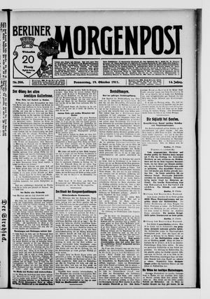 Berliner Morgenpost vom 19.10.1911