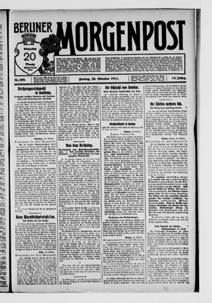 Berliner Morgenpost vom 20.10.1911