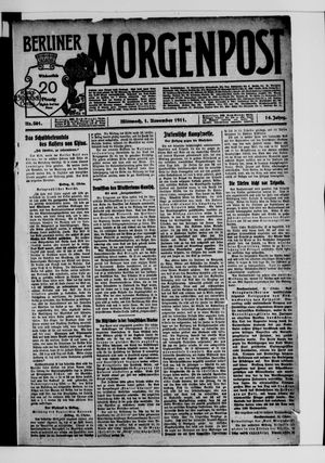 Berliner Morgenpost vom 01.11.1911