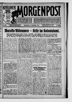 Berliner Morgenpost vom 04.11.1911