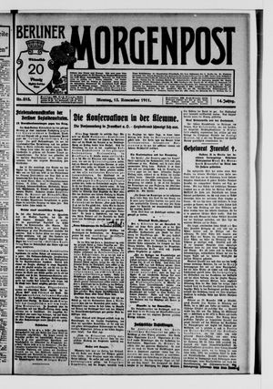 Berliner Morgenpost vom 13.11.1911
