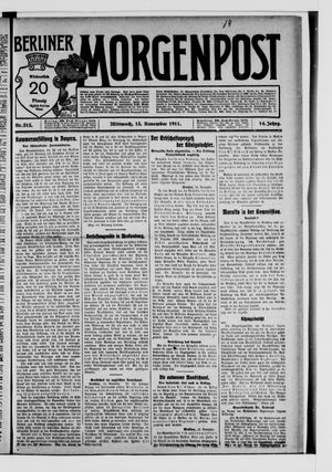 Berliner Morgenpost vom 15.11.1911