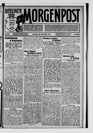 Berliner Morgenpost vom 20.11.1911