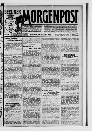 Berliner Morgenpost vom 25.11.1911