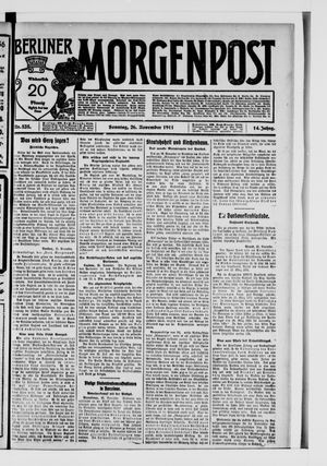 Berliner Morgenpost vom 26.11.1911