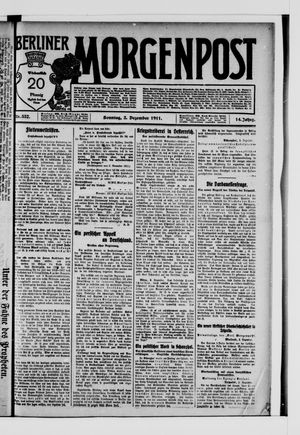 Berliner Morgenpost on Dec 3, 1911