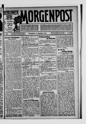 Berliner Morgenpost vom 09.12.1911