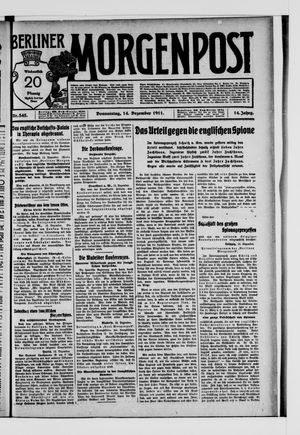 Berliner Morgenpost vom 14.12.1911