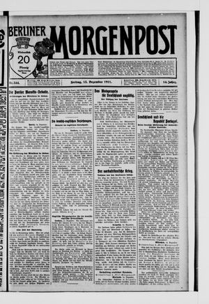 Berliner Morgenpost vom 15.12.1911