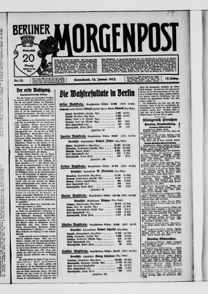 Berliner Morgenpost vom 13.01.1912