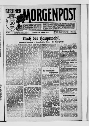 Berliner Morgenpost vom 14.01.1912