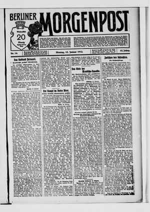 Berliner Morgenpost vom 15.01.1912