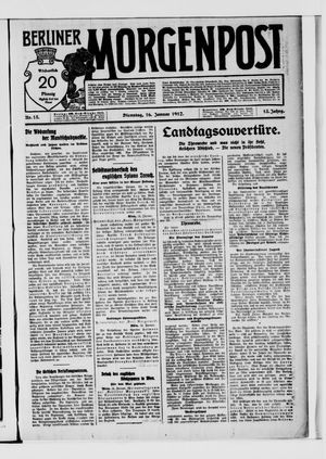 Berliner Morgenpost vom 16.01.1912
