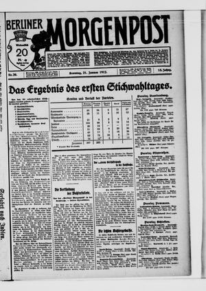 Berliner Morgenpost on Jan 21, 1912