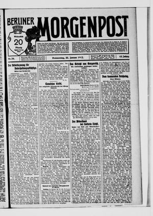 Berliner Morgenpost vom 25.01.1912