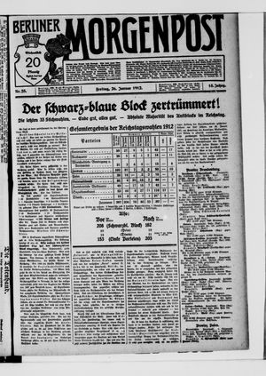 Berliner Morgenpost vom 26.01.1912