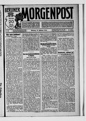 Berliner Morgenpost vom 12.02.1912
