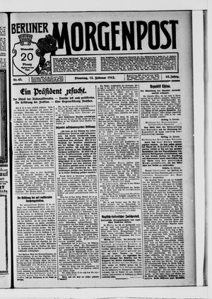 Berliner Morgenpost vom 13.02.1912