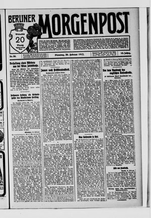 Berliner Morgenpost vom 20.02.1912