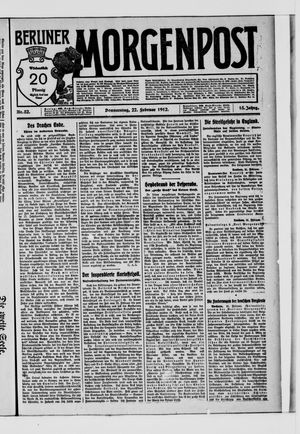 Berliner Morgenpost on Feb 22, 1912