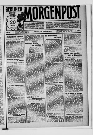 Berliner Morgenpost on Feb 26, 1912