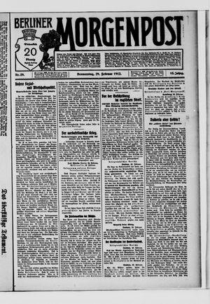 Berliner Morgenpost on Feb 29, 1912