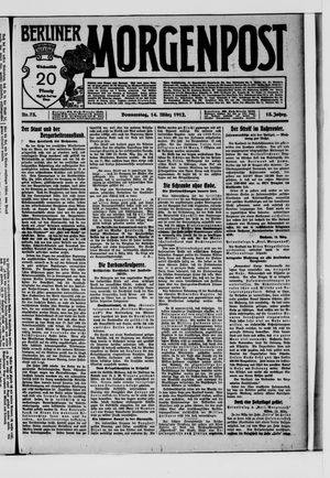 Berliner Morgenpost vom 14.03.1912