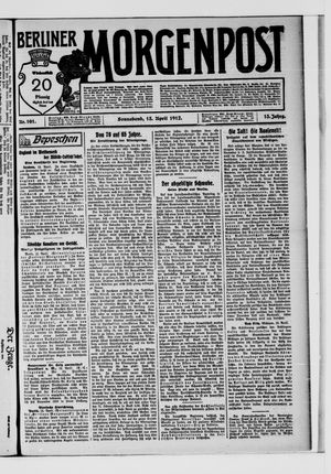 Berliner Morgenpost vom 13.04.1912