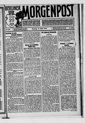 Berliner Morgenpost vom 14.04.1912
