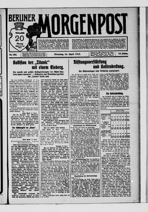 Berliner Morgenpost vom 16.04.1912