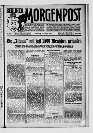 Berliner Morgenpost vom 17.04.1912
