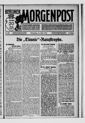 Berliner Morgenpost vom 18.04.1912