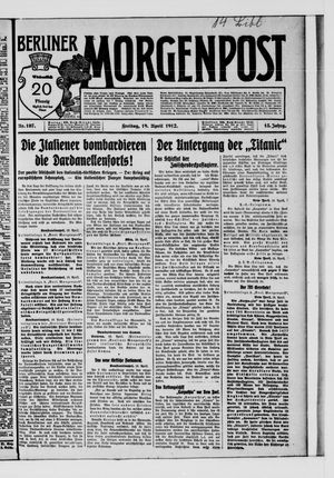 Berliner Morgenpost on Apr 19, 1912
