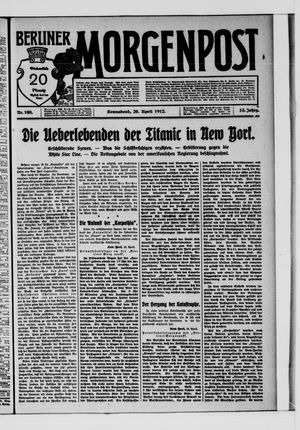 Berliner Morgenpost on Apr 20, 1912