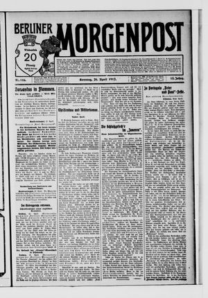 Berliner Morgenpost on Apr 28, 1912