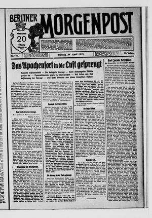Berliner Morgenpost vom 29.04.1912