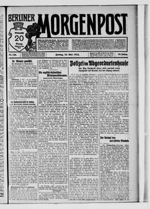 Berliner Morgenpost on May 10, 1912