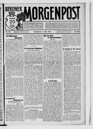 Berliner Morgenpost vom 11.05.1912