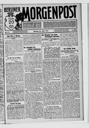 Berliner Morgenpost on Jun 24, 1912