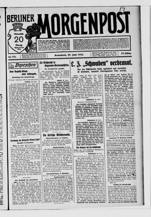 Berliner Morgenpost vom 29.06.1912