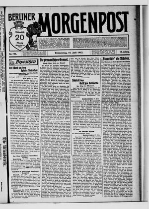 Berliner Morgenpost vom 18.07.1912