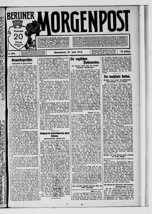 Berliner Morgenpost vom 27.07.1912