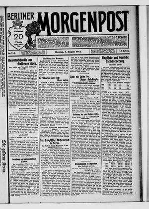 Berliner Morgenpost vom 05.08.1912