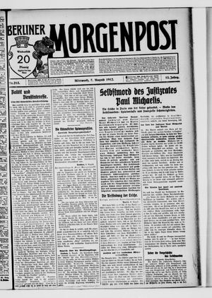 Berliner Morgenpost vom 07.08.1912