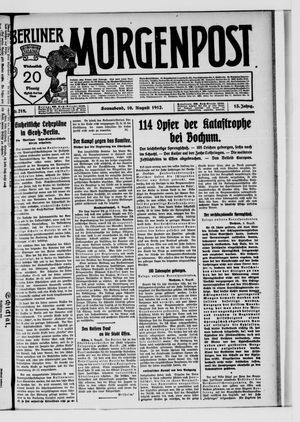 Berliner Morgenpost vom 10.08.1912