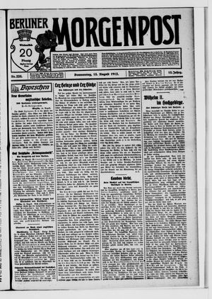 Berliner Morgenpost vom 15.08.1912