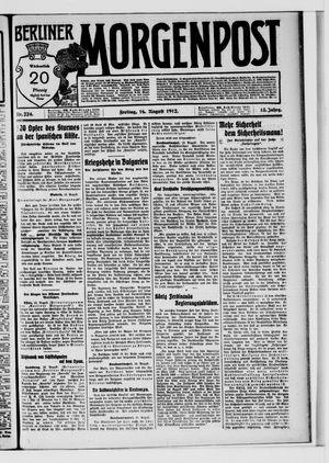 Berliner Morgenpost vom 16.08.1912