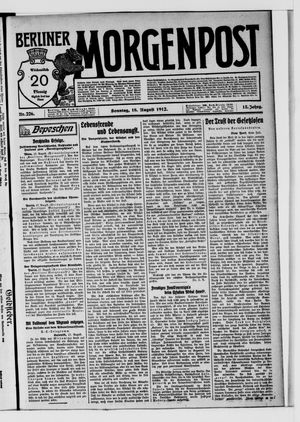 Berliner Morgenpost vom 18.08.1912