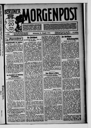 Berliner Morgenpost vom 21.08.1912