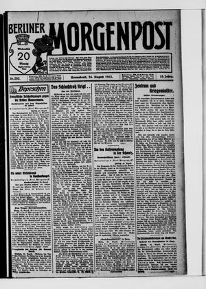 Berliner Morgenpost on Aug 24, 1912